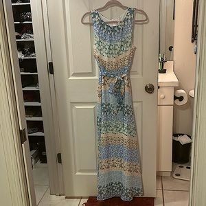NY collection long floral dress - petite medium